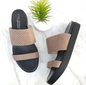 Via Spiga Bloomingdales Carita Slide Wedge- 7.5